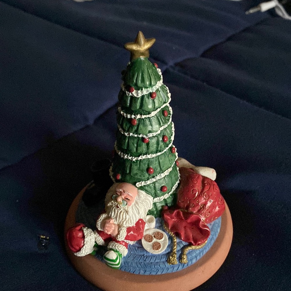 NWOT Holiday Tree Stoneware Cookie stamp